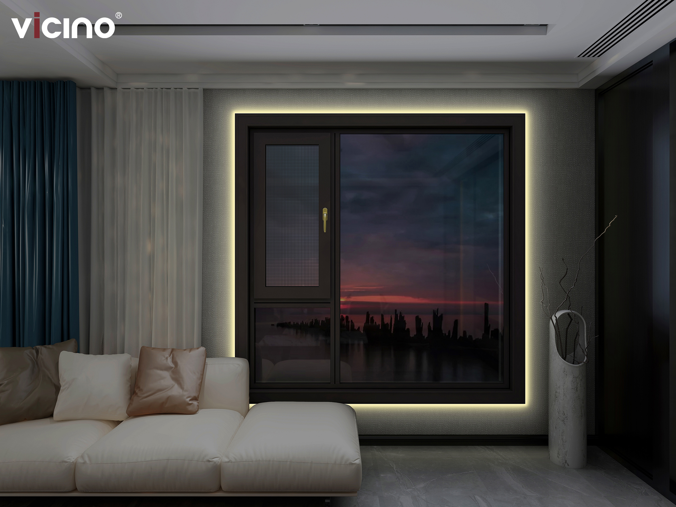 月之瞳-斷橋窗紗一體外平開(kāi)窗